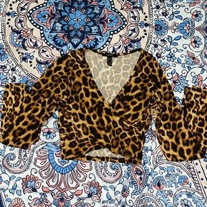 Long sleeve crop top